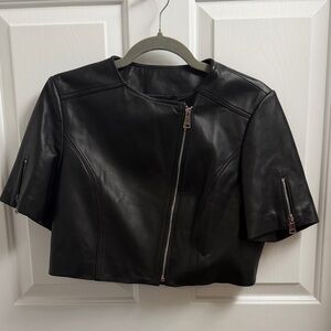 Black Leather Kelli Kouri Women's Jacket